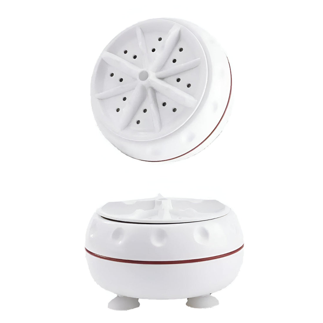 Generic Portable Washing Machine: Top Load, White, 87% Efficiency, Designed for Dishes, Utensils, Light Clothes, Fruits & Vegetables