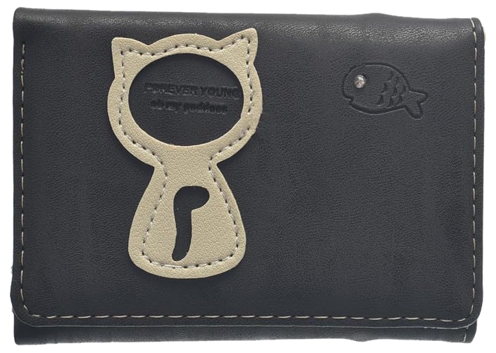 B&W Cats Wallet, 028 Black