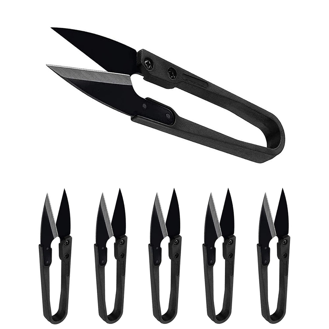 BEADNOVA Bonsai Scissors Pruning Scissors Bonsai Shears Leaves Trimmer for Plant Leaves Gardening Bonsai (6 Pcs)