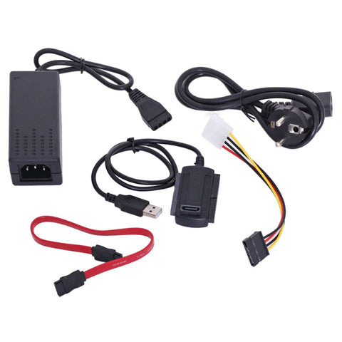 Generic USB 2.0 to SATA IDE Cable, 4-Pin, Black, Hard Drive, SSD, Desktop Computer, Data Transfer, Cable