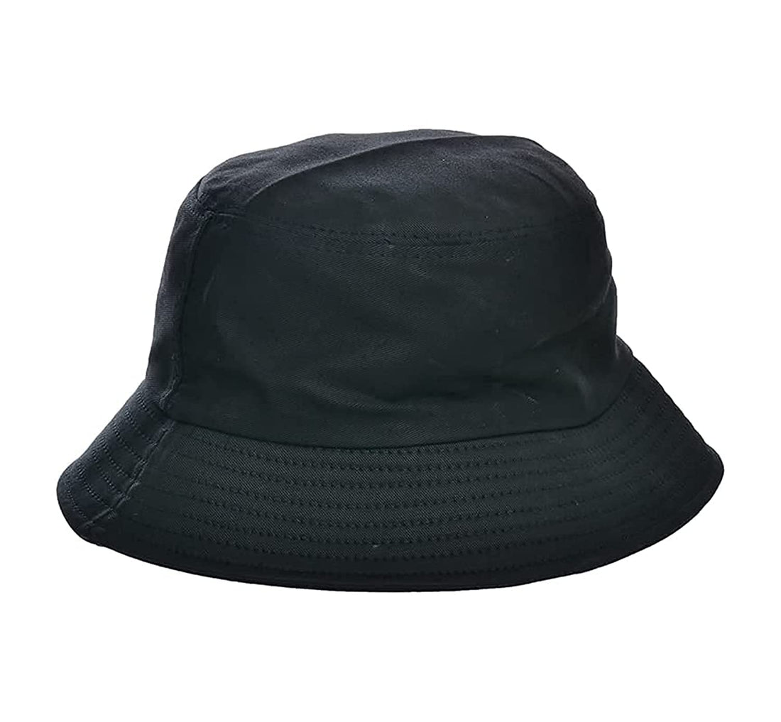 unisex-adult cotton bucket sun hat, black, one size- standard