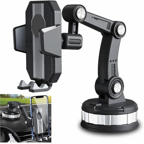 360 Rotatable Car Phone Holder,Car Mount Bracket,Car Suction Cup Windshield for All Phone