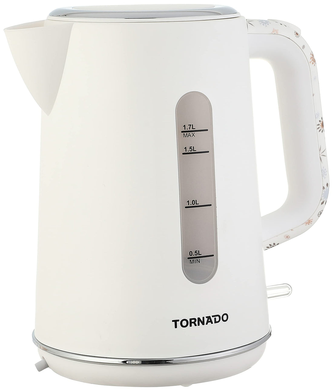 TORNADO Plastic Kettle 1.7 Liter 1800-2200 Watt White TKP-2217-C