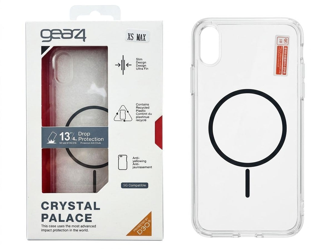 Gear4 Case Compatible with iPhone XS Max, Protective Cover with Built-in MagSafe, Slim Shockproof Phone Case -