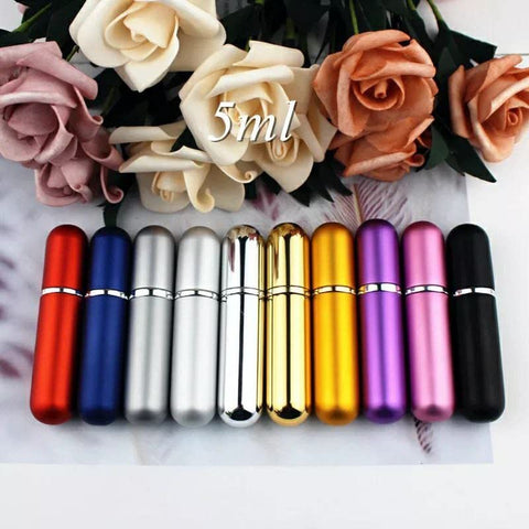 Mini Perfume Bottle Refillable 5ml Lightweight Leak Proof Shatterproof Mini Perfume Bottle