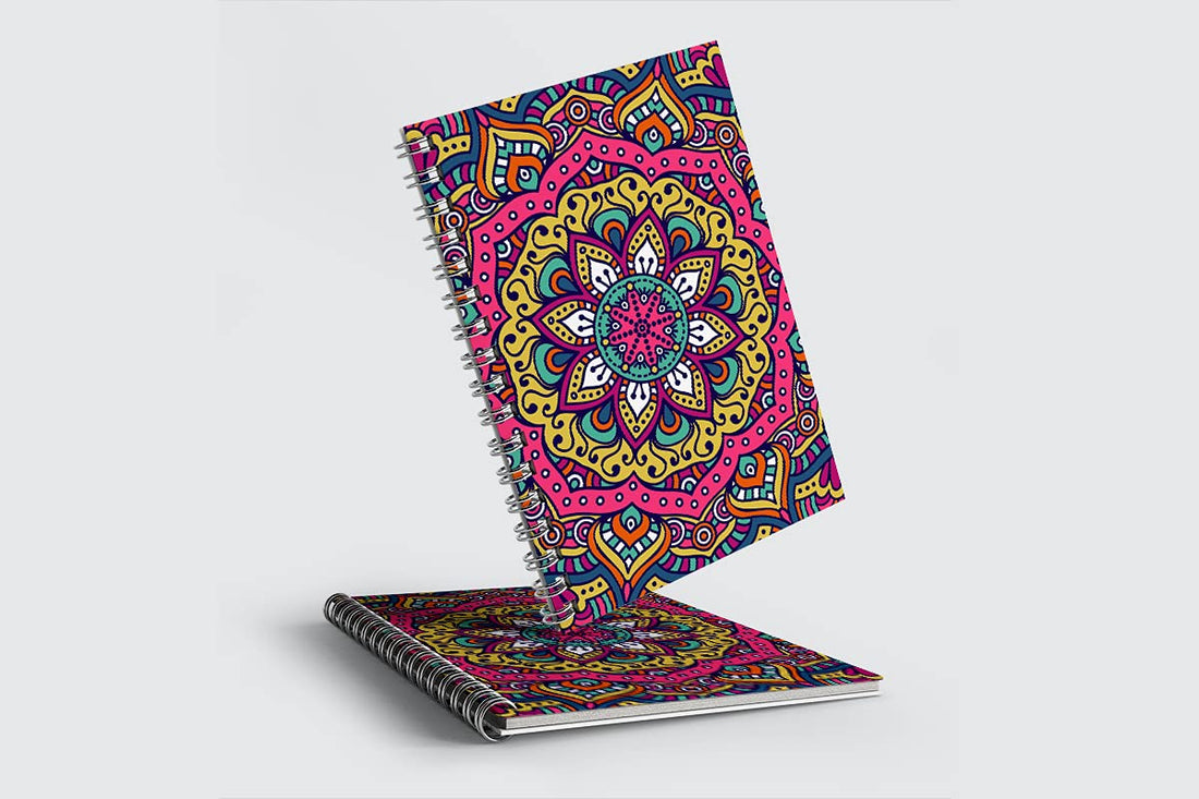 Colored Note Book A5 - 50 Papers - Wooden Cover , 2725307029445