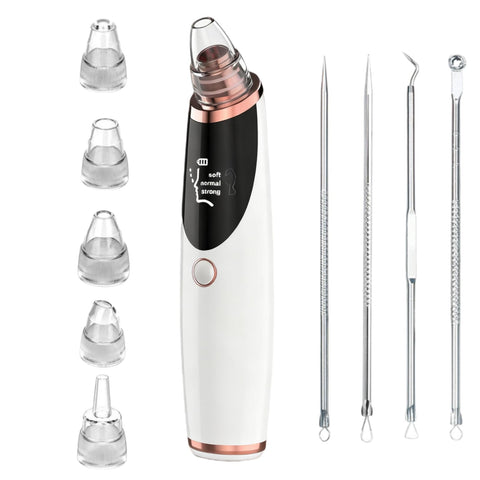 Blackhead Remover Pore Vacuum - Pimple Extractor Tools Pore Cleaner toolfor Face & Nose