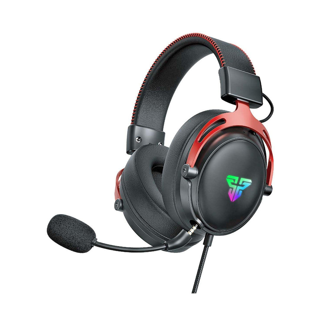 FANTECH Cruze 7.1 HG31 Gaming Headset with 53mm Drivers, Virtual 7.1 Surround Sound, Detachable Microphone, USB Connection, RGB Lighting, and in-Line Controls for PC, PS5, PS4, Xbox