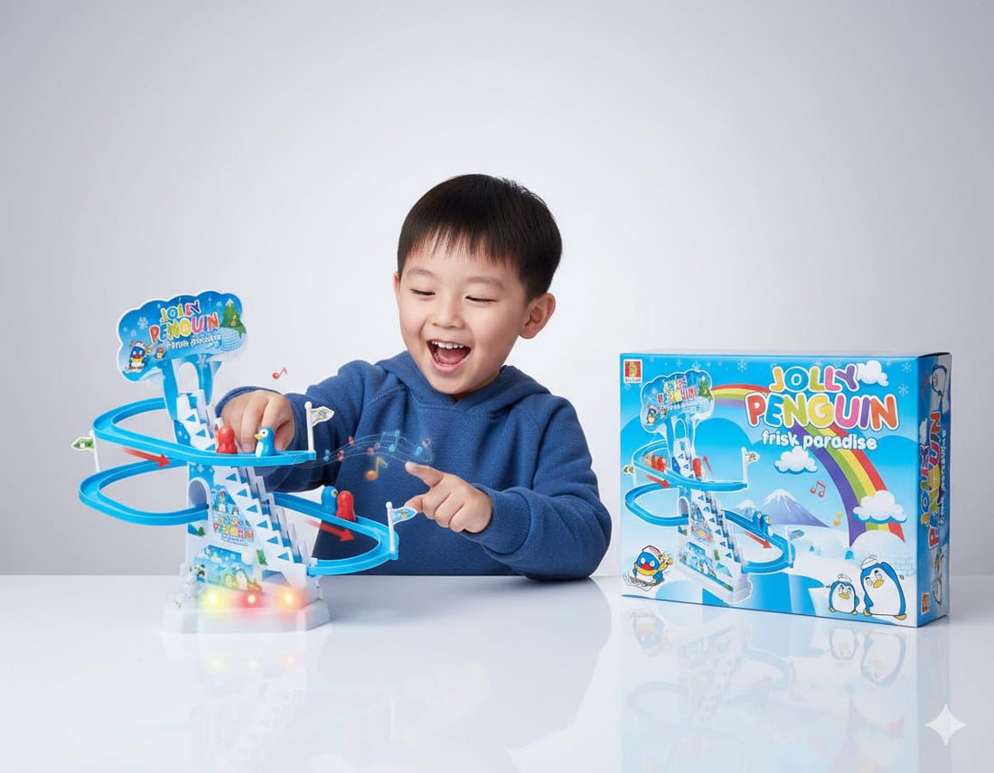 Little Stitch Slide Toy, Battery-Operated Musical Sliding Game, Interactive Educational Toy with Lights and Ladders, Kids Entertainment Set