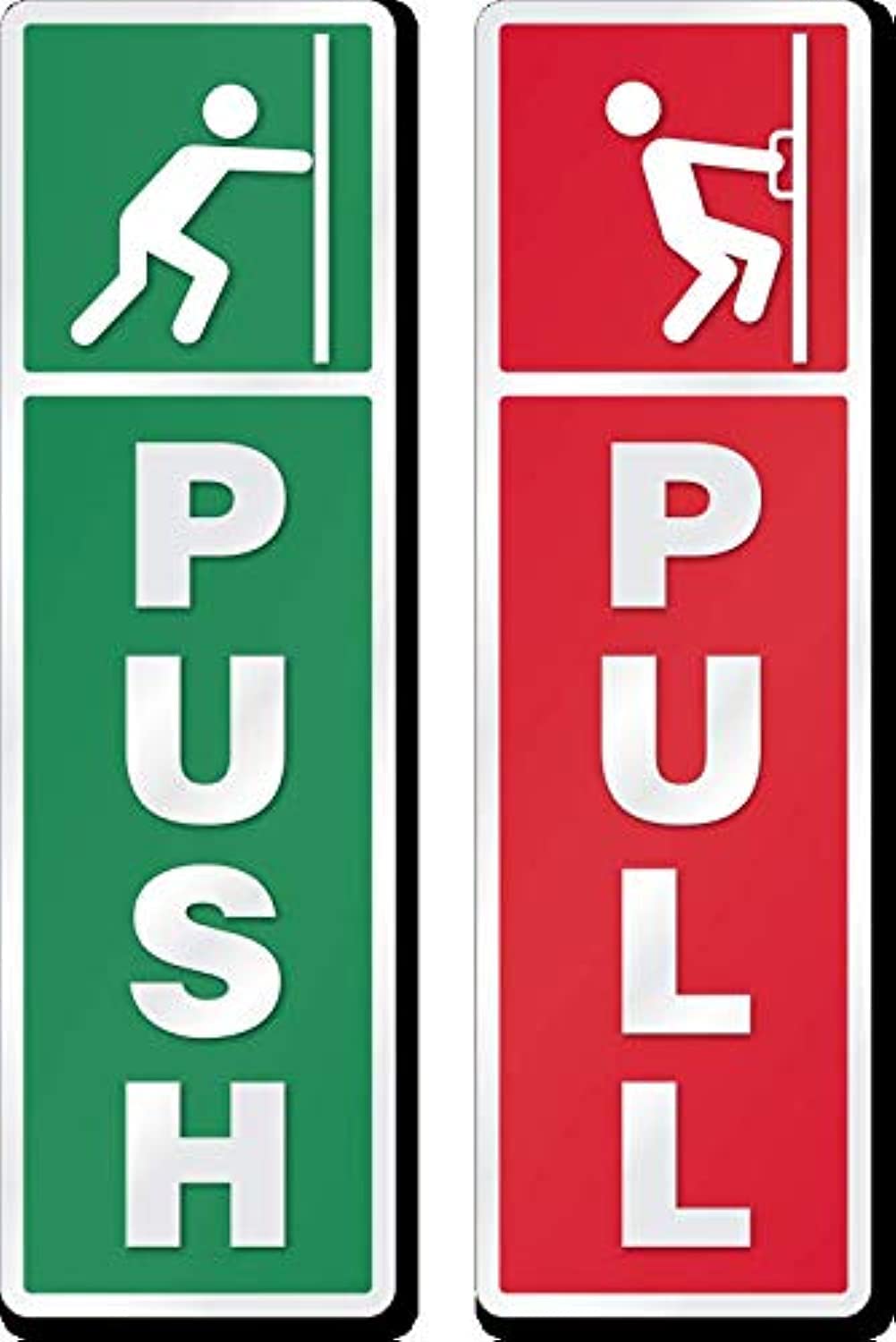 Pull & Push Sticker Sign