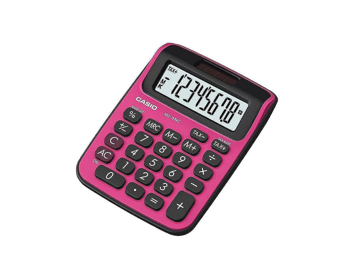 Casio CB124 ms-6nc-brd color selection calculator White