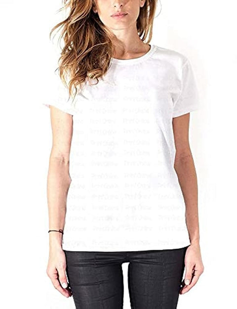 Print.Online T-Shirts For women -white - 2724631318898