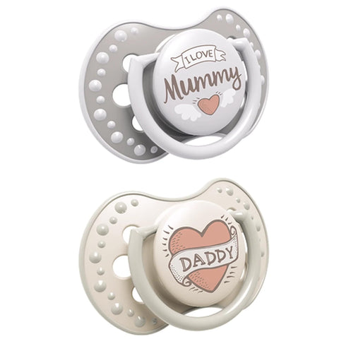 lovi silicone dynamic soother3-6 2pc ILOVE