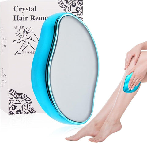 Crystal Hair Remover, Painless Crystal Hair Eraser, Shaveless Hair Removal, Fast Manual Hair Removal, Soft and Smooth Skin, Hair Removal Tool for Men and Women (Colors) by Dollar Import TDH-2478-780