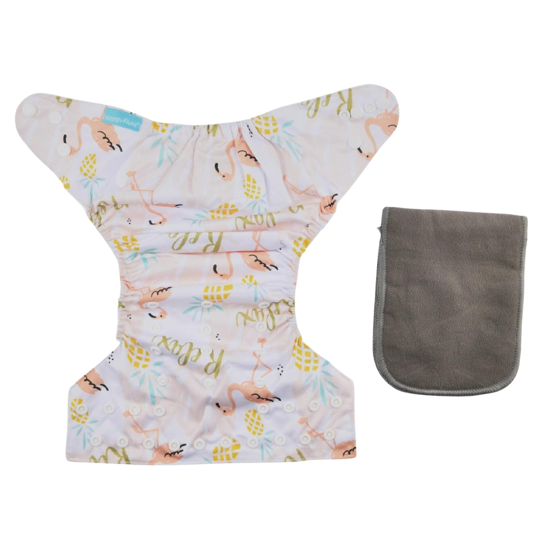 Mix&Max Baby Washable Diapers Printed Flamengo For Unisex-Multicolor
