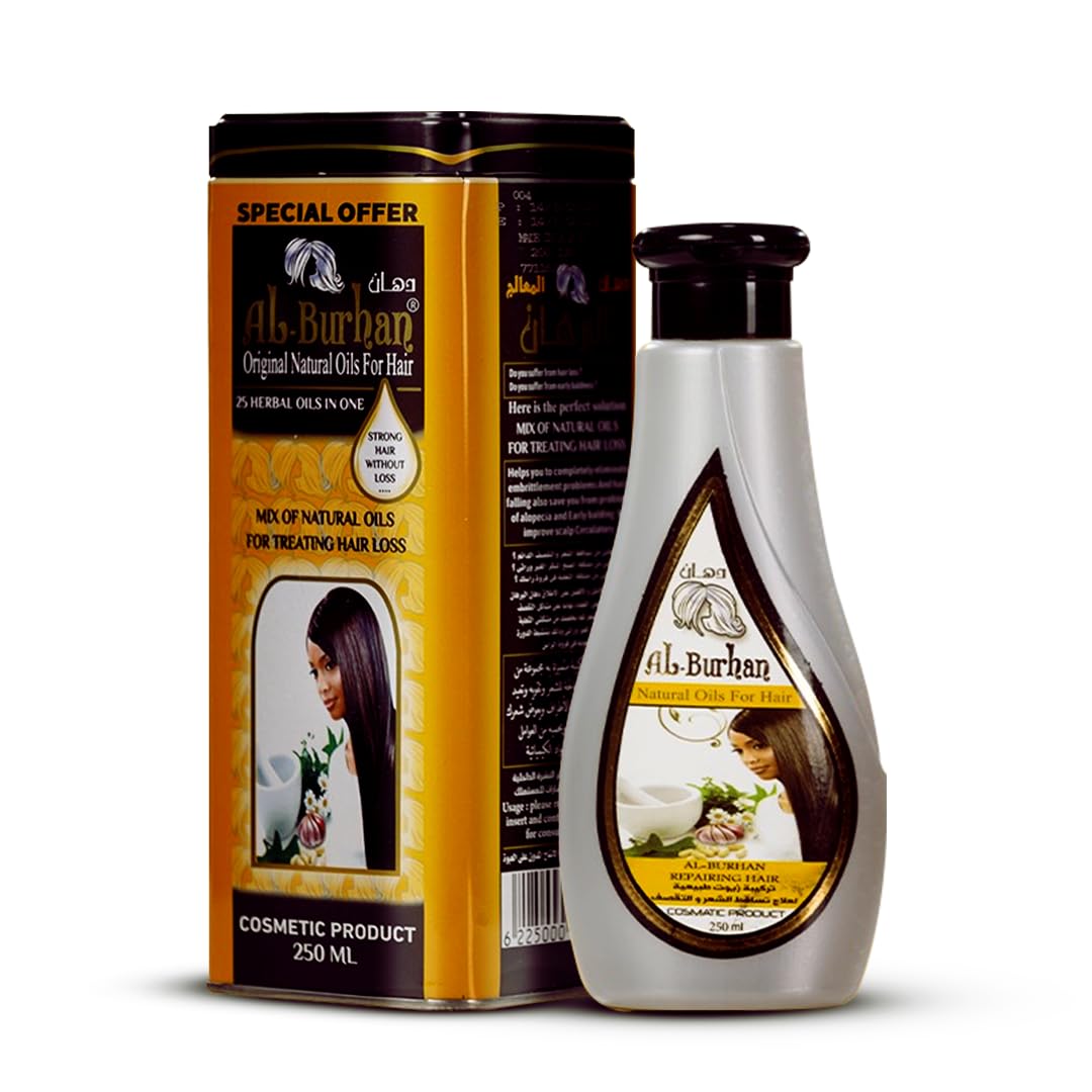 Original Natural Hair Oils - 25 Herbal Oils In One, 250Ml, Unscented, Yellow, Adults, Hair Fall Sufferers, Unisex-Adults