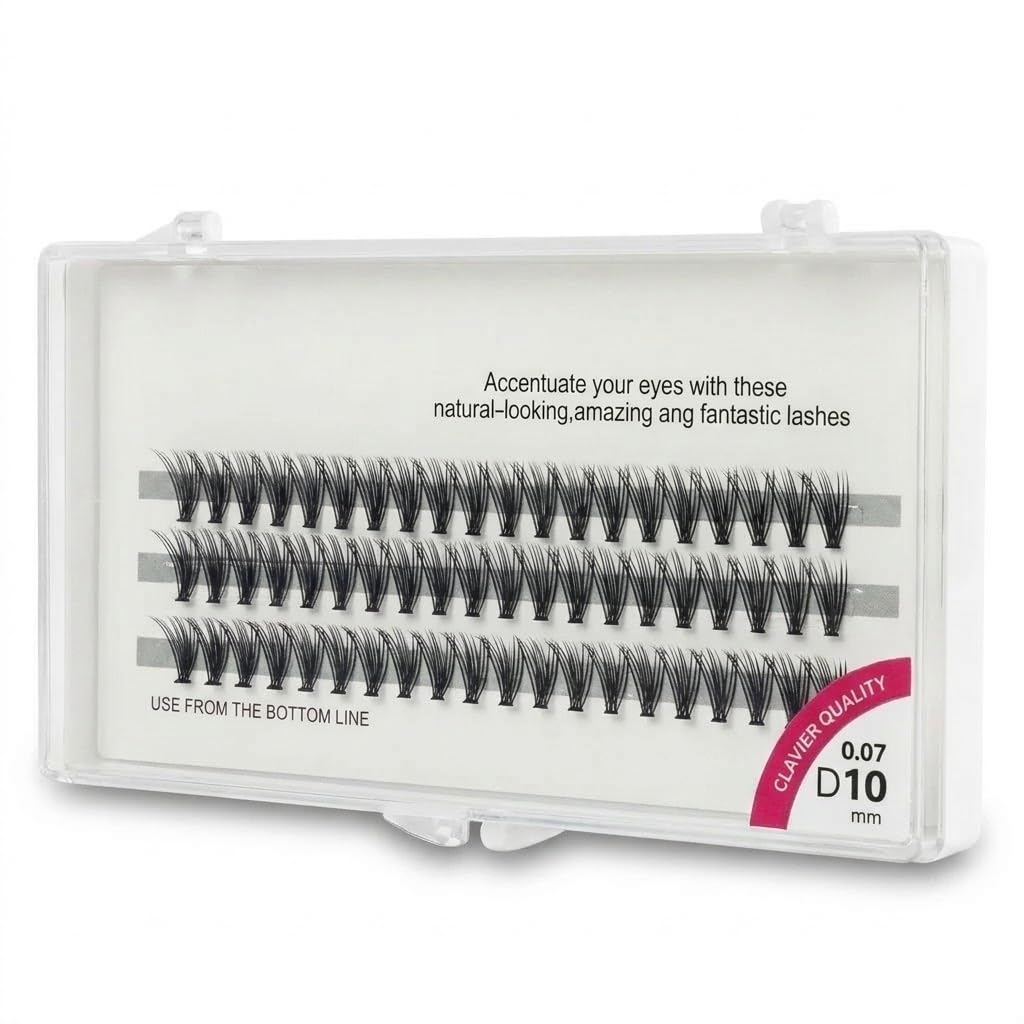 60 PCS - Extensions Individual Lash Volume 6D mink - FREE EYELASHES - Natural Eyelashes 6D (0.07) - ONE BY ONE