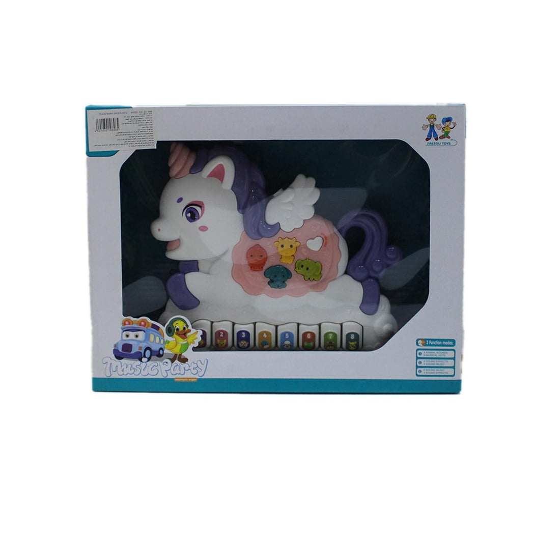 Animal Piano Unicorn Shape Purple Hair