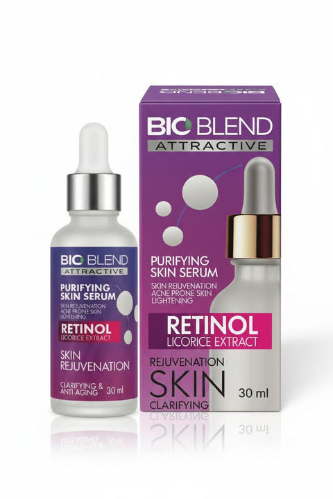 BIOBLEND Retinol Serum for Skin;Purify & Rejuvenate Skin & Anti Fine Lines & Wrinkles with Retinol & Licorice Extract, 30ml