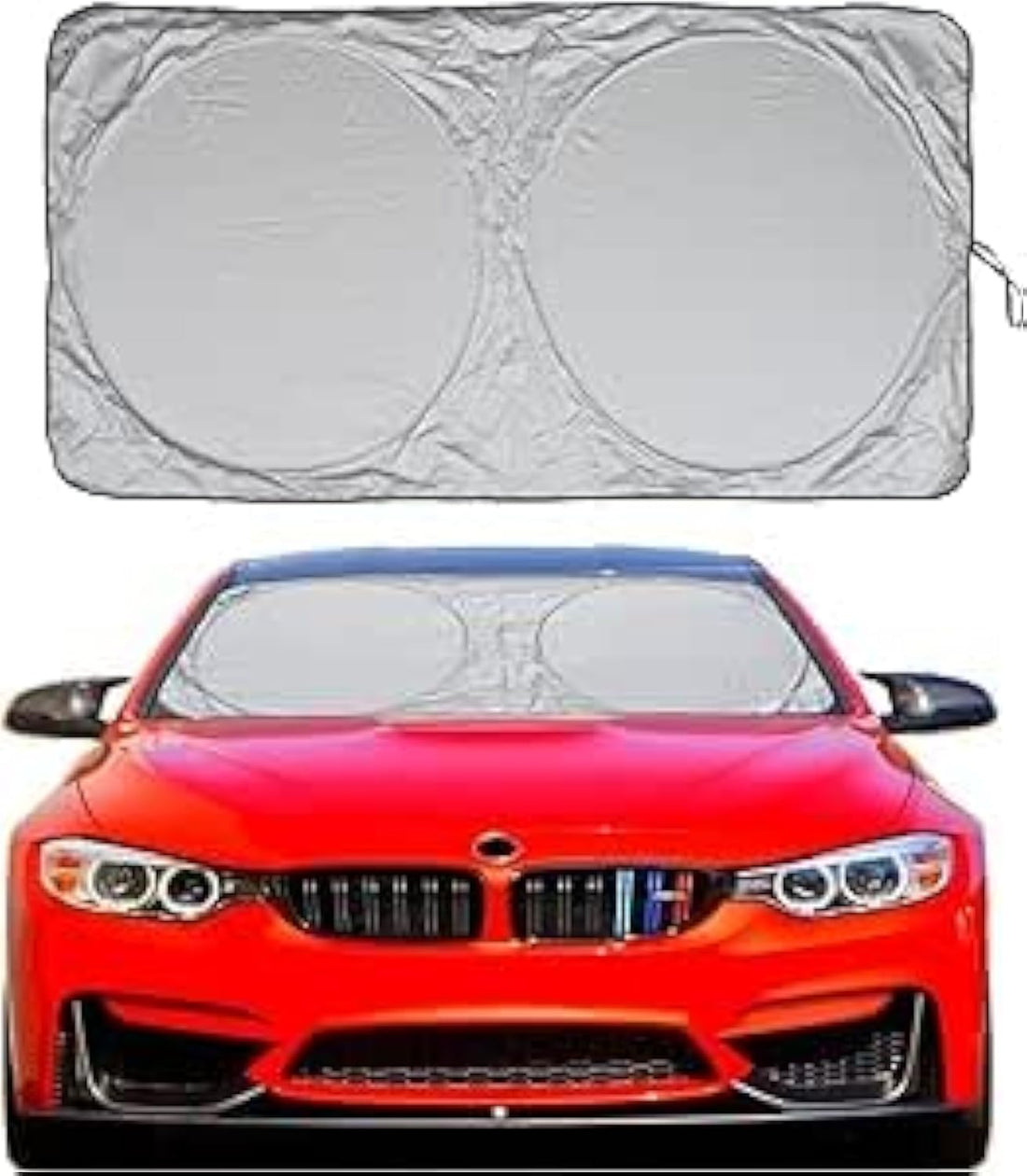 YOSHOP Car Windshield Sun Shade with Storage Bag | 240T Taffeta Fabric | Protects from Hot Heat and UV Rays