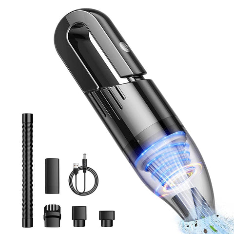 Mini Protable Car Vacuum Cordless,Handheld vacuum for Quick Cleaning,Hand held vacuuming, Dust buster cordless rechargeable for Car Home and Office