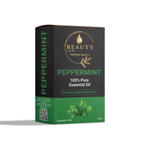 Beauty Lab Peppermint Essential Oil 15 ml | 100% pure | Natural | Aromatherapy | Massage | Diffuser | skin care | Yoga| Reduces stress | improve emotional well-being | authentic fragrance