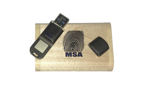 MSA Fingerprint USB 3.0 Flash Drive (32GB) - Dark Gray