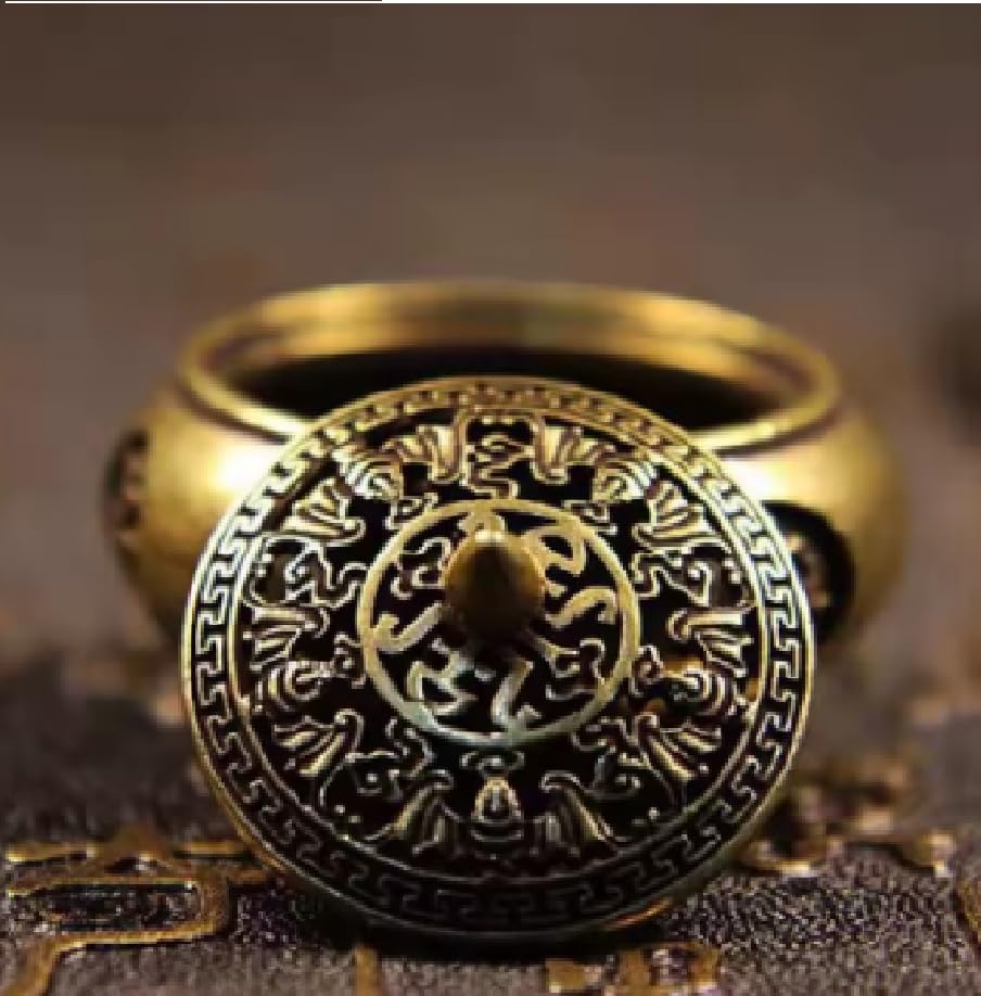 Enjoy an atmosphere of peace and tranquility with our premium Chinese copper incense burner, compact