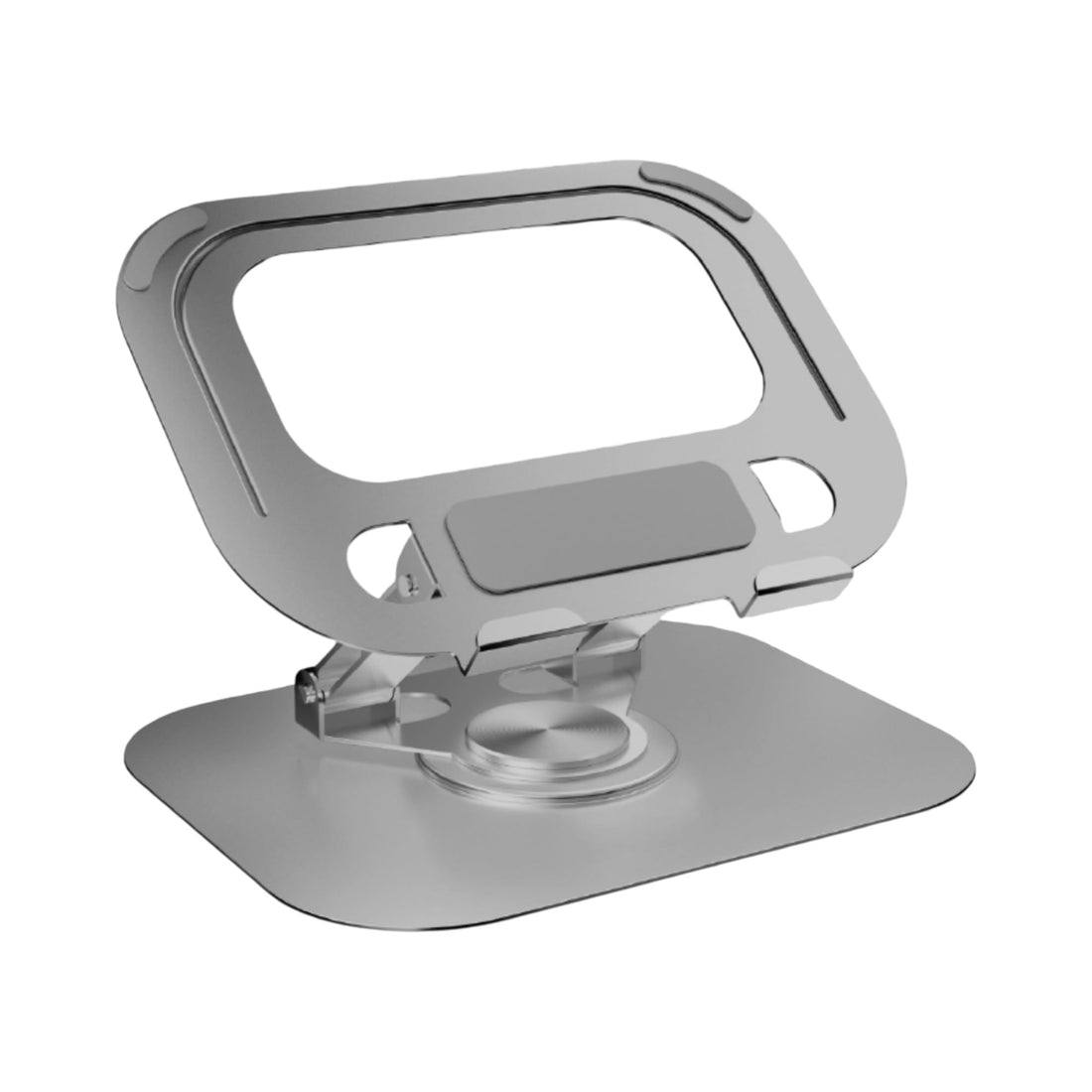 Premium Adjustable 360° Laptop & Tablet Stand i154 – Aluminum Alloy Ergonomic Holder for Up to 15.9″ Devices, Foldable Portable Cooling Base, Full Angle Adjustable Rotating Desk Mount