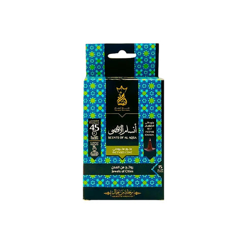 Ansam High Quality Incense - 45 Minutes Burning - Pack of 15 Pyramid Funnels (Ansam Al-Aqsa)