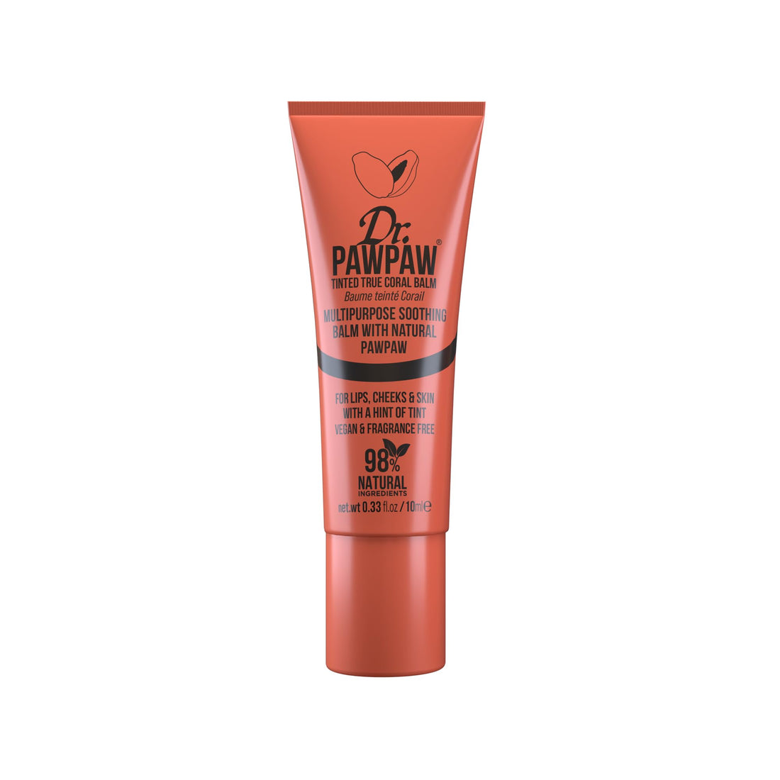 DR PAWPAW TINTED TRUE CORAL BALM 10ML