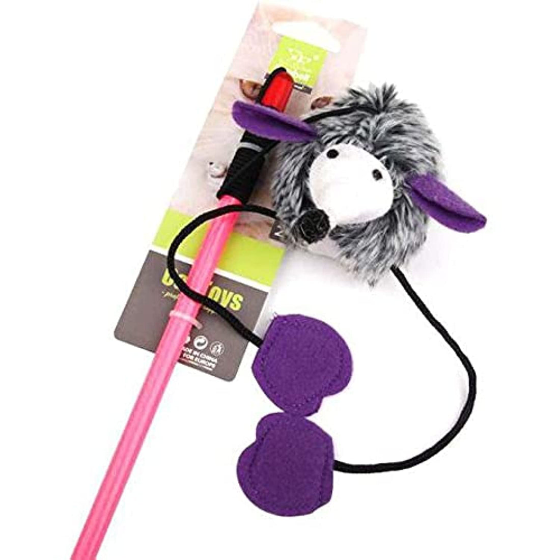 nunbell Giggling Cat Toy Dangler (Multicolour)