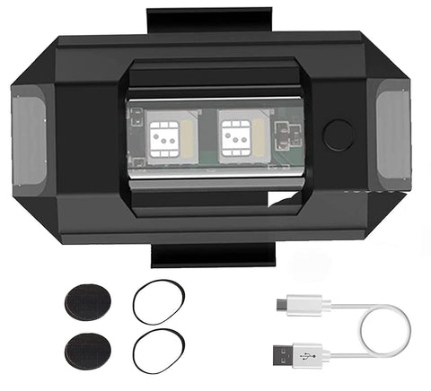 1 pc of Safety Signal Warning Blinking Strobe Multicolor Led Light with USB Rechargeable Multipurpose IP67 Waterproof for Motorbike, Helmet, Drone, Bicycle, Toys, Travelling, Car, Truck (1Pc.)