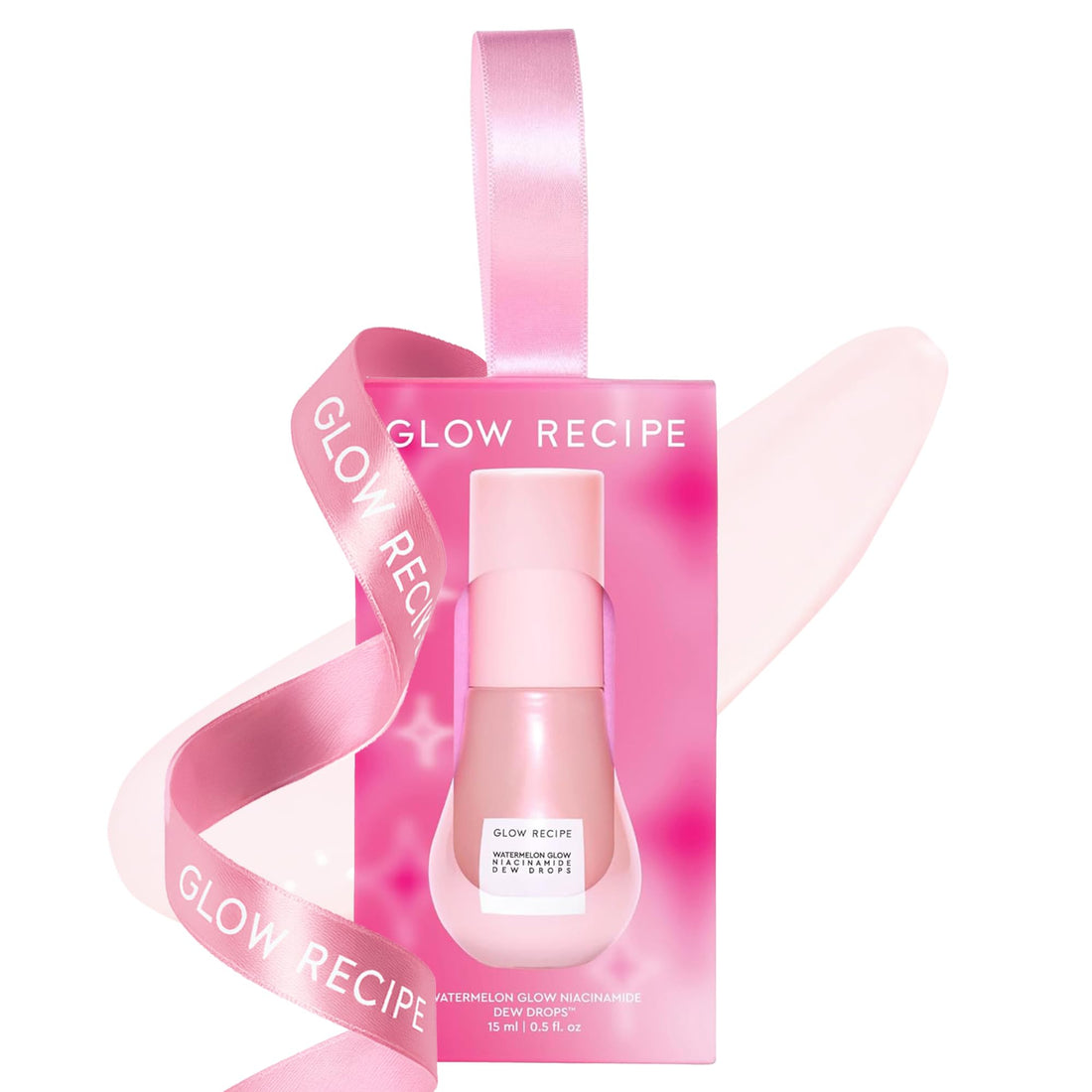 Glow Recipe Watermelon Glow Niacinamide Dew Drops Mini Ornament - Holiday Exclusive Brightening Serum & Primer Hybrid Gift
