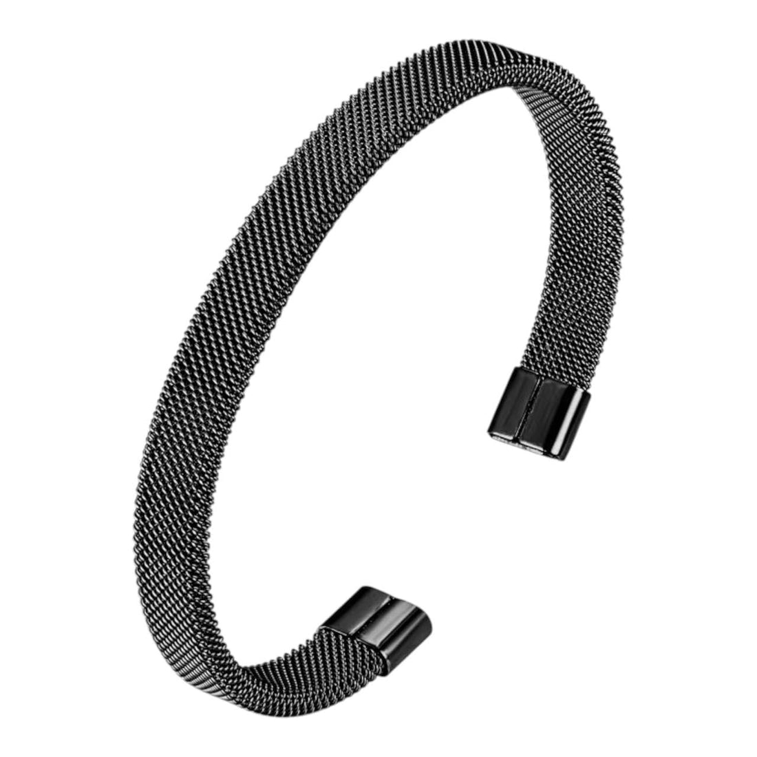 Stainless Steel Braided Bracelet for Men and Women Black Bracelet