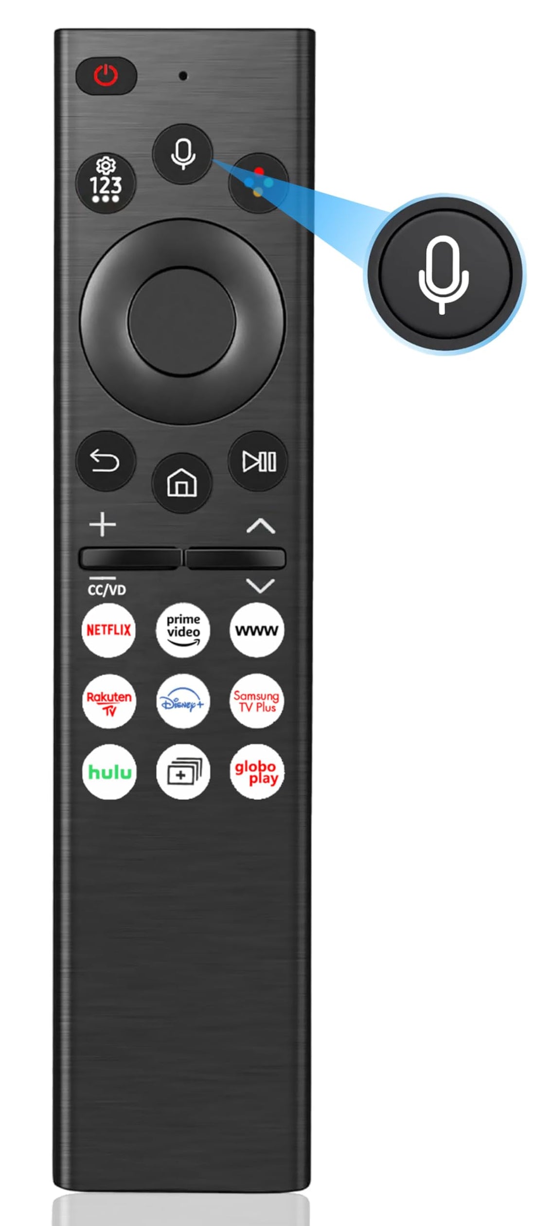 Voice Remote Replacement for Samsung Smart TV, Compatible for All Samsung Smart Curved Frame QLED LED LCD 8K 4K TVs, with Voice Function