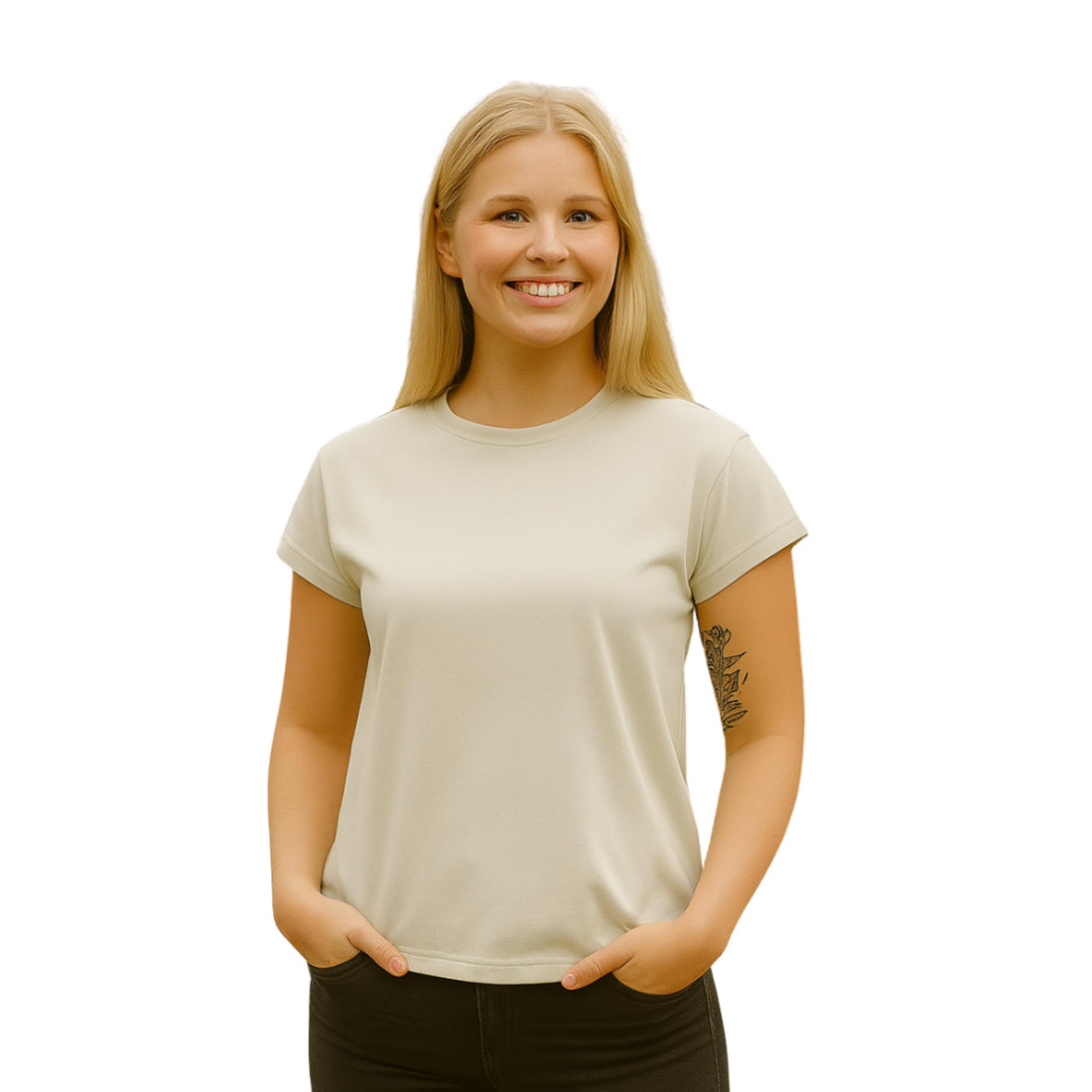 Women’s Classic Fit T-Shirt – Soft Cotton Spandex Blend | Short Sleeve Casual Tee | Everyday Comfort Top
