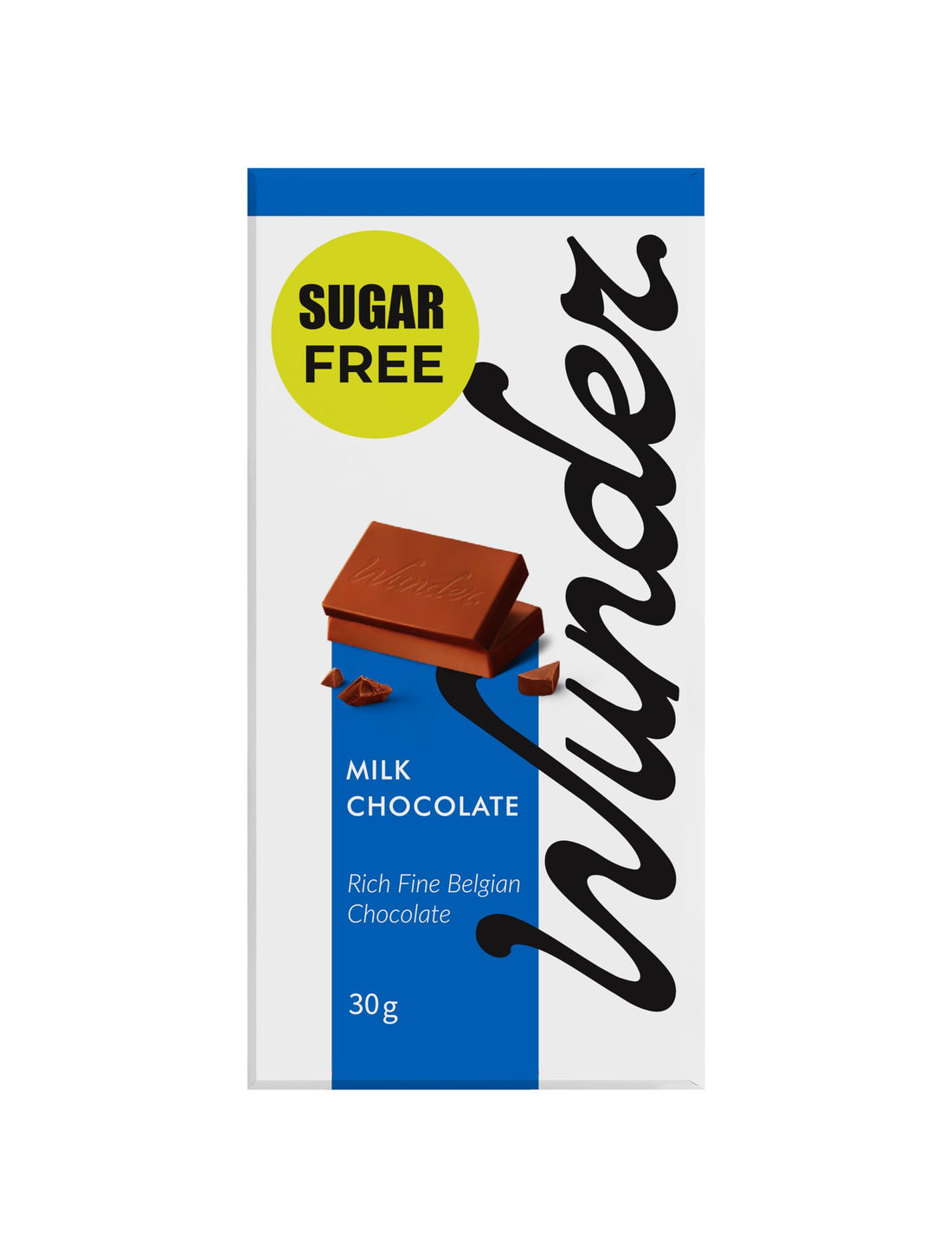 Wunder Sugar Free Belgian Milk Chocolate Bar 30 g