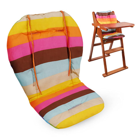 Moro Moro 3 High Chair Cushion, Cute Rainbow High Chair Cover, Breathable High Chair Seat Cover, Comfortable High Chair Seat Cushion, Suitable For High Chairs And Strollers