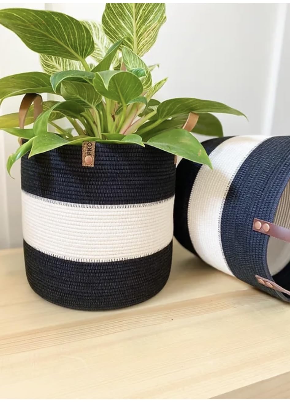 Woven It Woven Plant Pot For Indoor & Outdoor Use,(25×25×25Cm) 5003-1. can be used in Kitchen, toilet, bedroom, kids room, living room, dining room, indoors and outdoors.