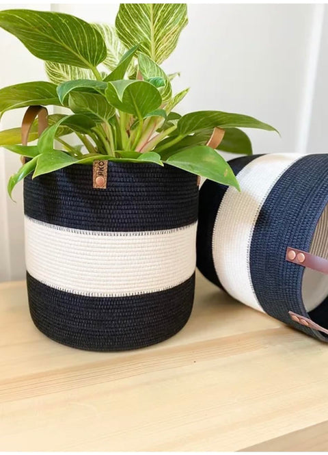 Woven It Woven Plant Pot For Indoor & Outdoor Use,(25×25×25Cm) 5003-1. can be used in Kitchen, toilet, bedroom, kids room, living room, dining room, indoors and outdoors.