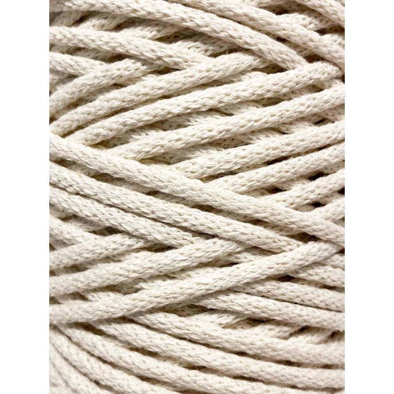 Cord with Core Filling, 20-Strand, 500gm Egyptian Cotton - Cordon - 100% Pure Cotton Yarn, Soft Wool-Like Texture for Macramé, Crochet, Knitting, Jewelry Making, Home Decor & Crafts - خيط كوردون محشي