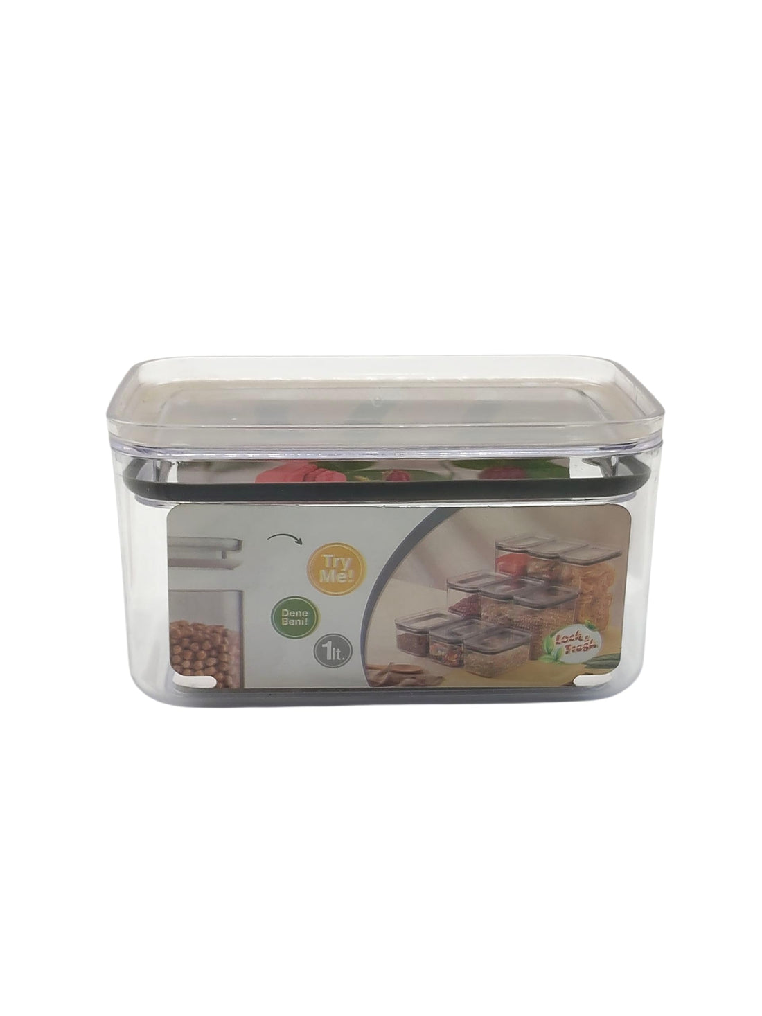 Generic Acrylic Food Container, 1 L - Clear