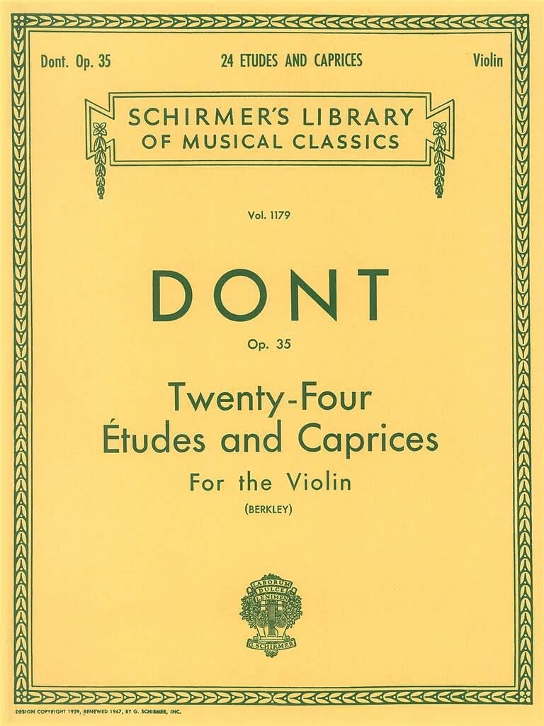24 Etudes and Caprices, Op. 35: Schirmer Library of Classics Volume 1179 Violin So