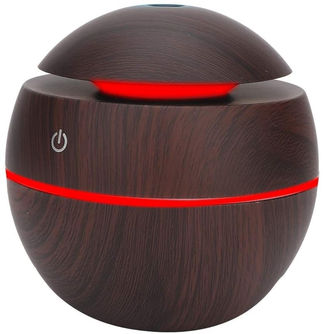 Humidifier Mini Ultrasonic Gorgeous Aroma Diffuse Light 7 Color -Wood Dark