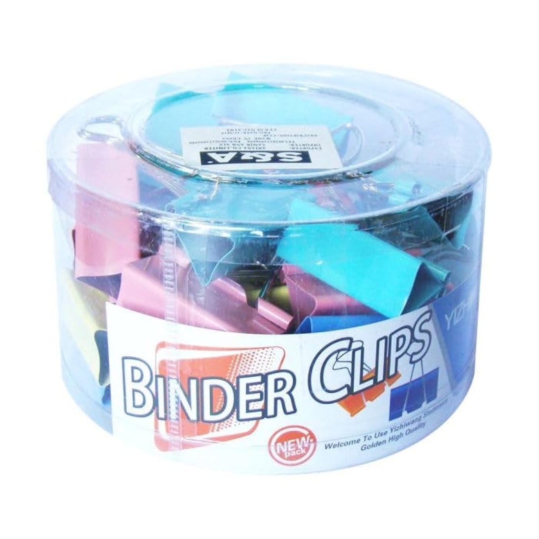 Yiwu 3102/24 NO:MM41 Binder Clips Box, Multicolour