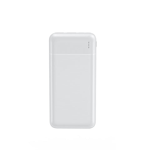 WIWU Speedy Series Power Bank 10000mAh PD & QC fast charging 20W, Large capacity, Safety protection, In Micro & Type-C, Out Type-C & 2USB -White|18 Months Warranty