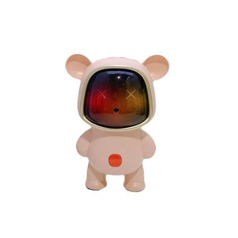 Newly Launched Astronaut X-868|5W Mini Wireless Bluetooth Speaker| 5-7Hrs Playtime| Vivid RGB Lights| RGB Sound Effect| Multi-Play Modes BTV5.3/TF Card/Pen Drive & Type-C Charging Port (Pink)
