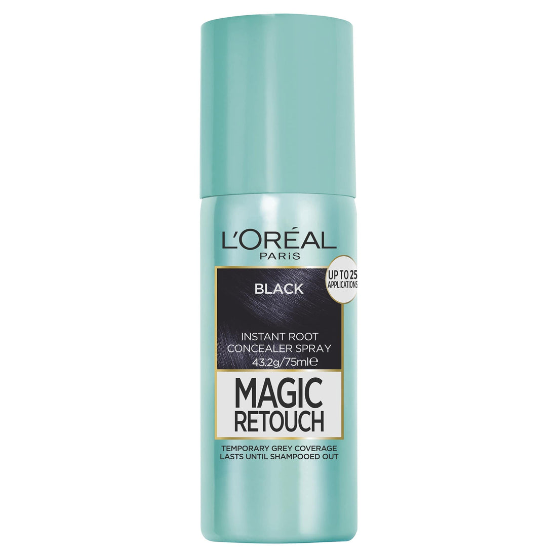 L’Oréal Paris Magic Retouch Temporary Root Concealer Spray - (Instant Grey Hair Coverage), Black 1