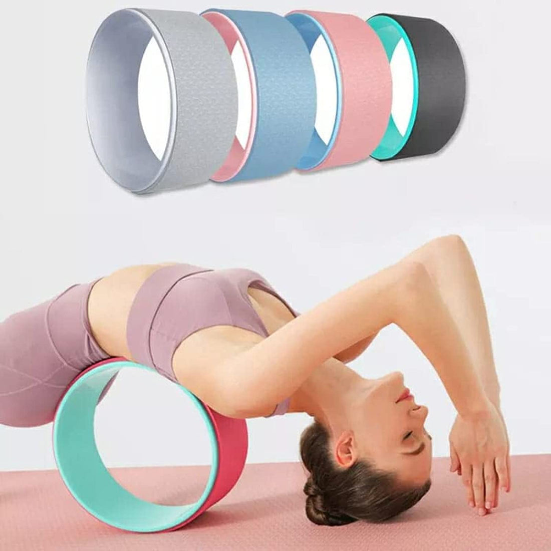 Yoga Circles, Pilates, Professional Waist Shape, Bodybuilding, Gym Exercises, Yoga Wheel, Back Training Tool for Fitness